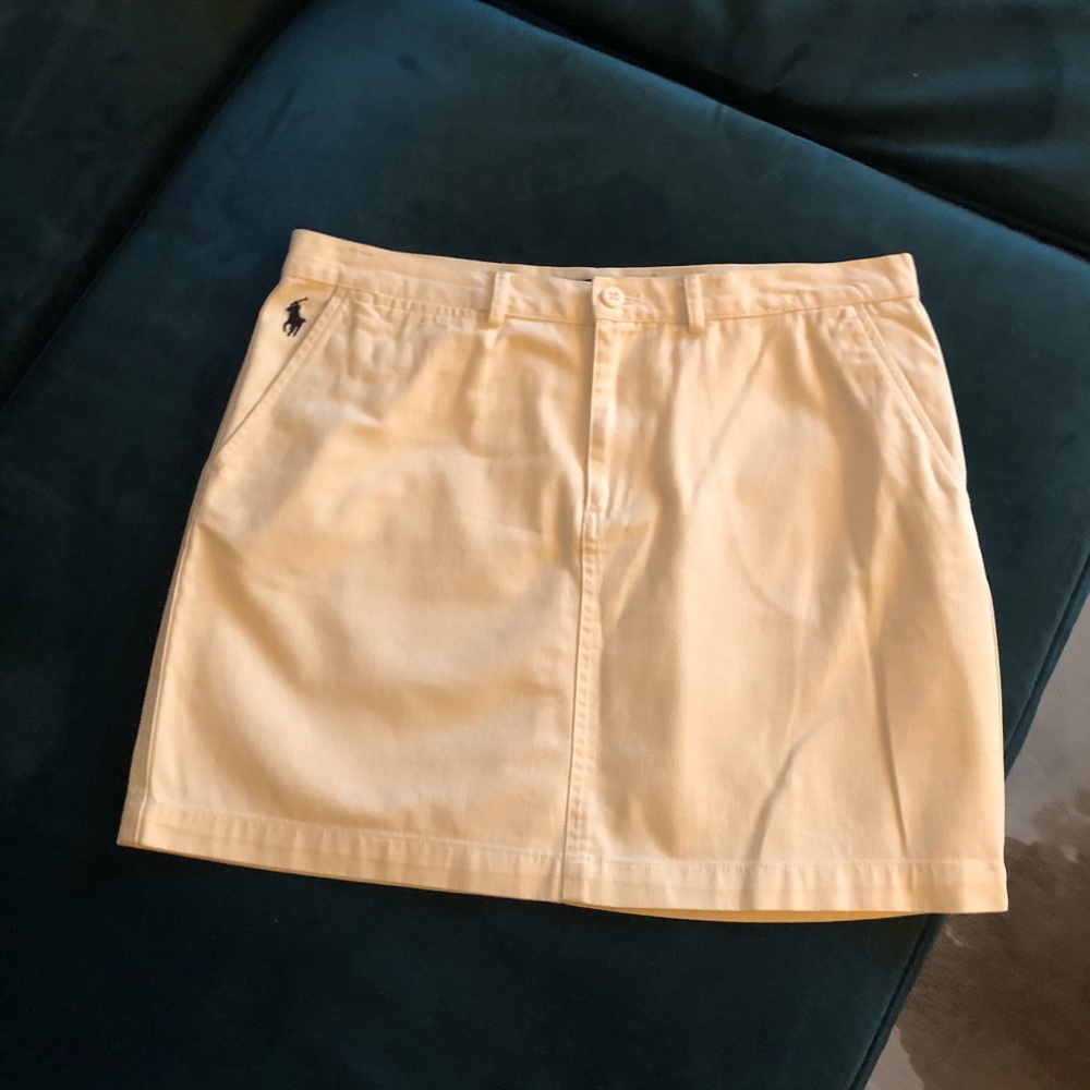Ralph Lauren Sport Cotton Twill Mini Skirt Size 8